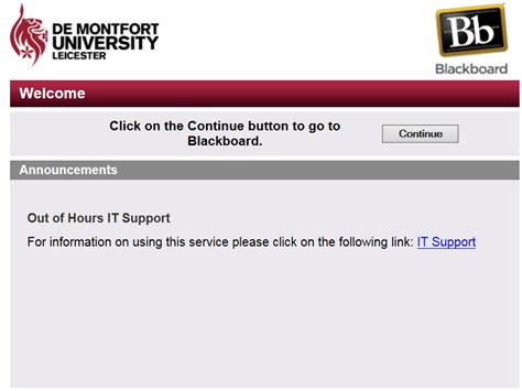 my dmu blackboard log in.